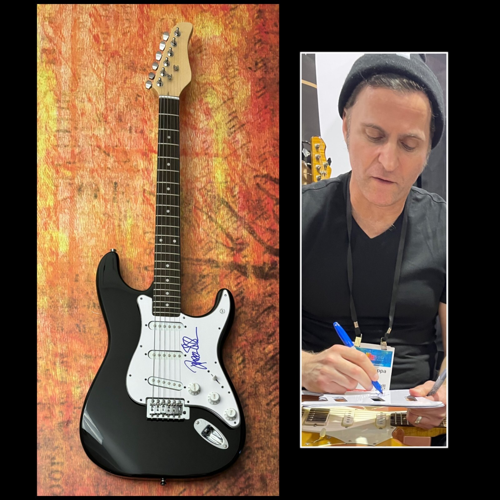 GFA Frank Zappa's Son & Guitarist * DWEEZIL ZAPPA * Signed Electric Guitar COA