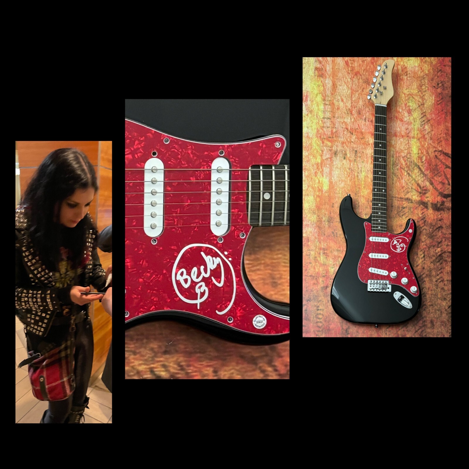 GFA Mercyful Fate Bassist * BECKY BALDWIN * Signed Electric Guitar PROOF COA