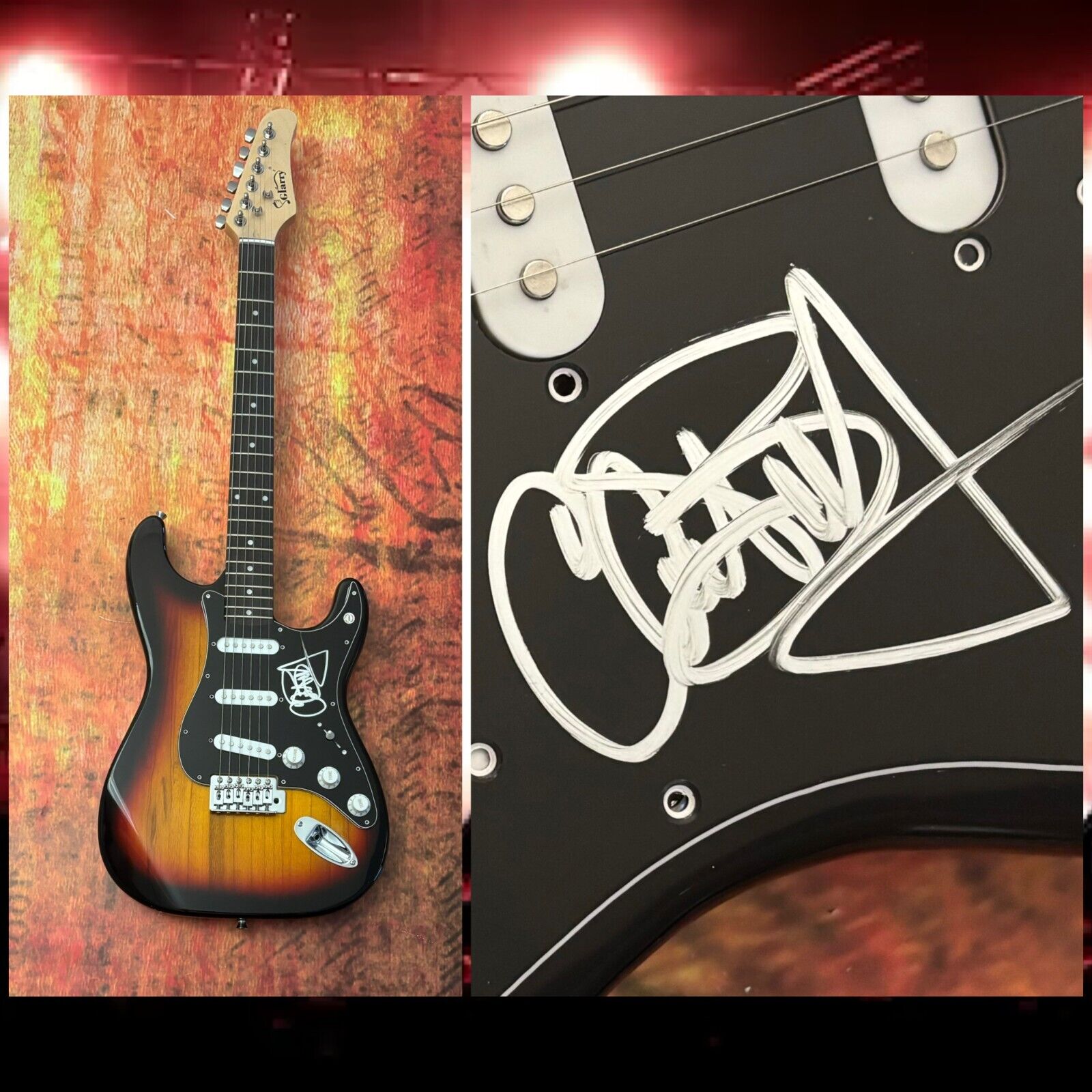 GFA Testament Singer * CHUCK BILLY * Signed Electric Guitar PROOF COA