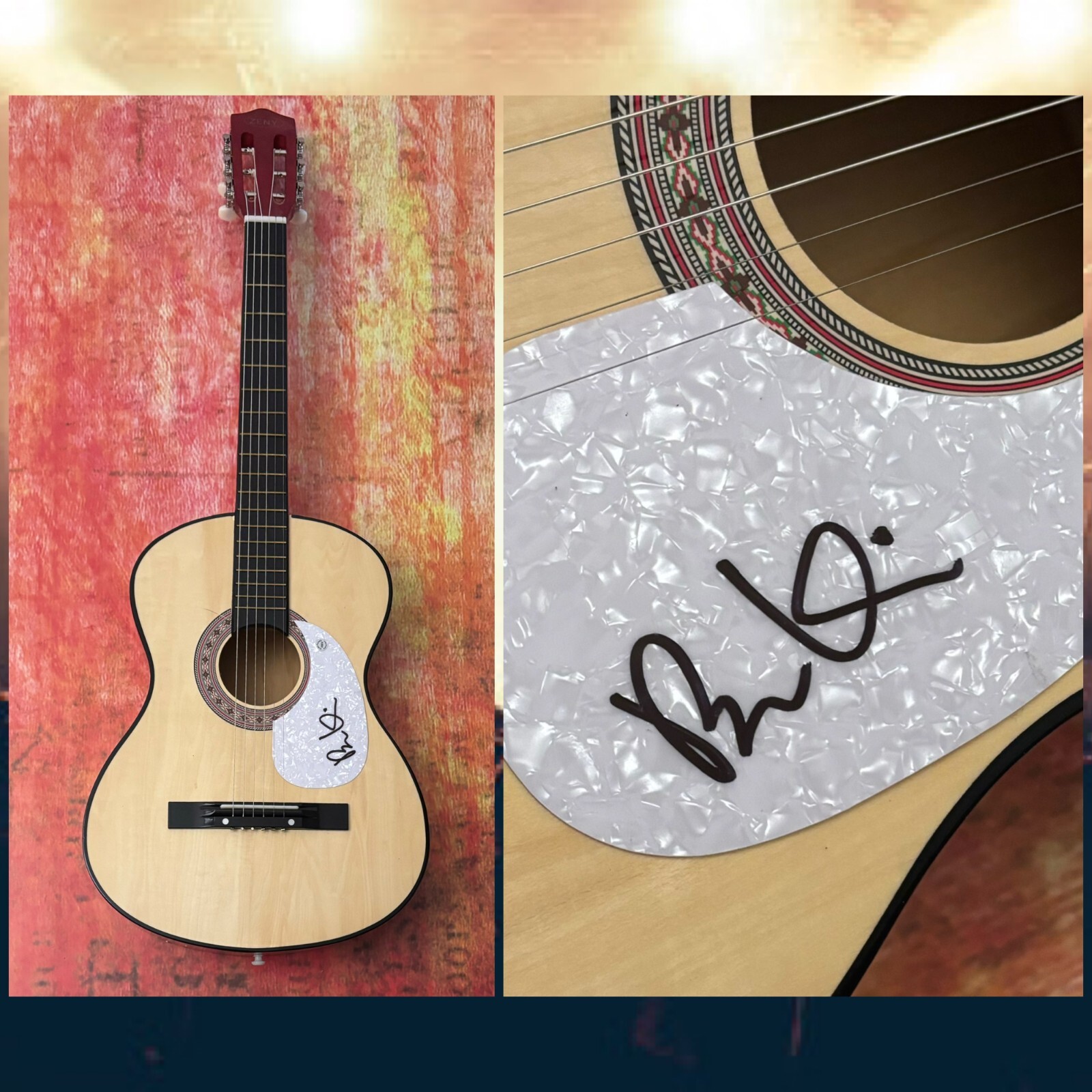 GFA Sha Sha Wasted & Ready * BEN KWELLER * Signed Acoustic Guitar B3 COA