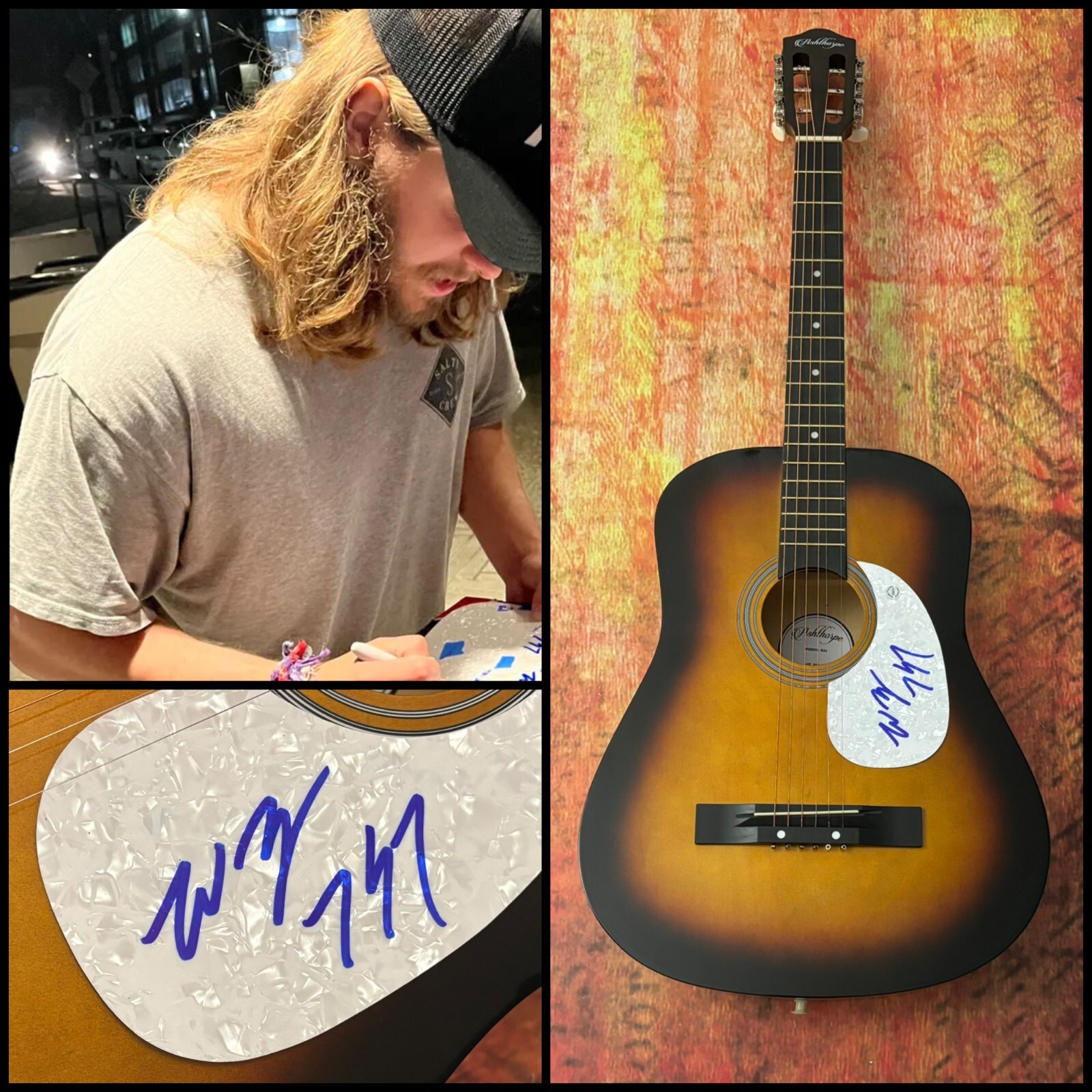 GFA 717 Tapes Ride the Lighting * WARREN ZEIDERS * Signed Acoustic Guitar COA