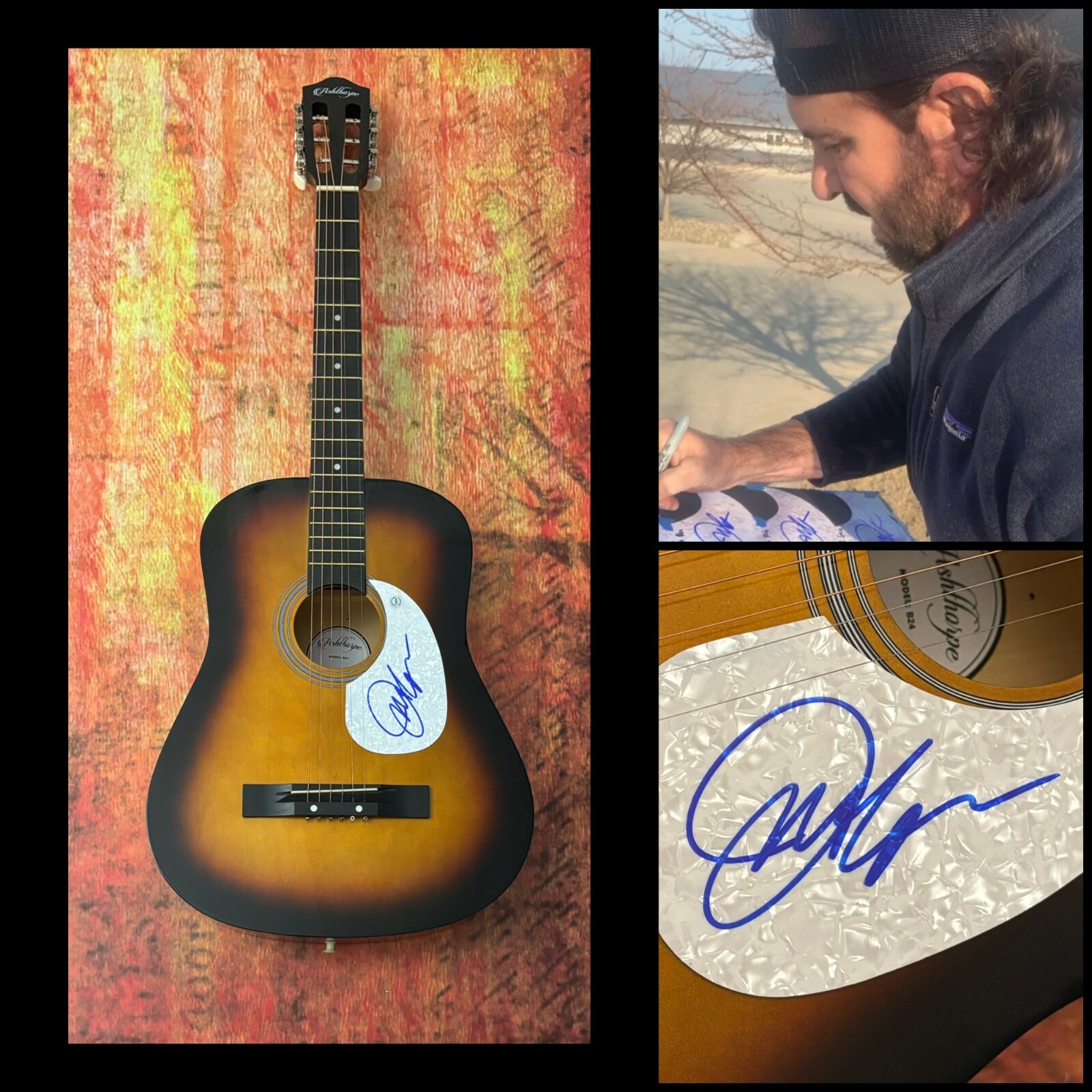 GFA Boots on a Dance Floor * JON WOLFE * Signed Acoustic Guitar PROOF J4 COA