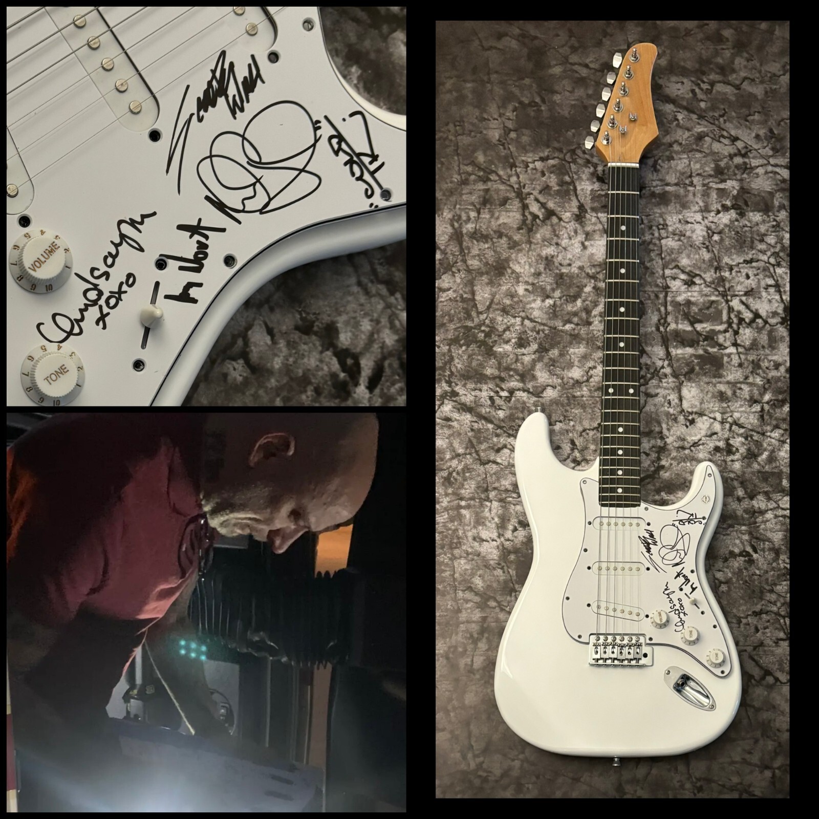 GFA Scooter Ward x5 Band Stupid Girl * COLD * Signed Electric Guitar PROOF G COA