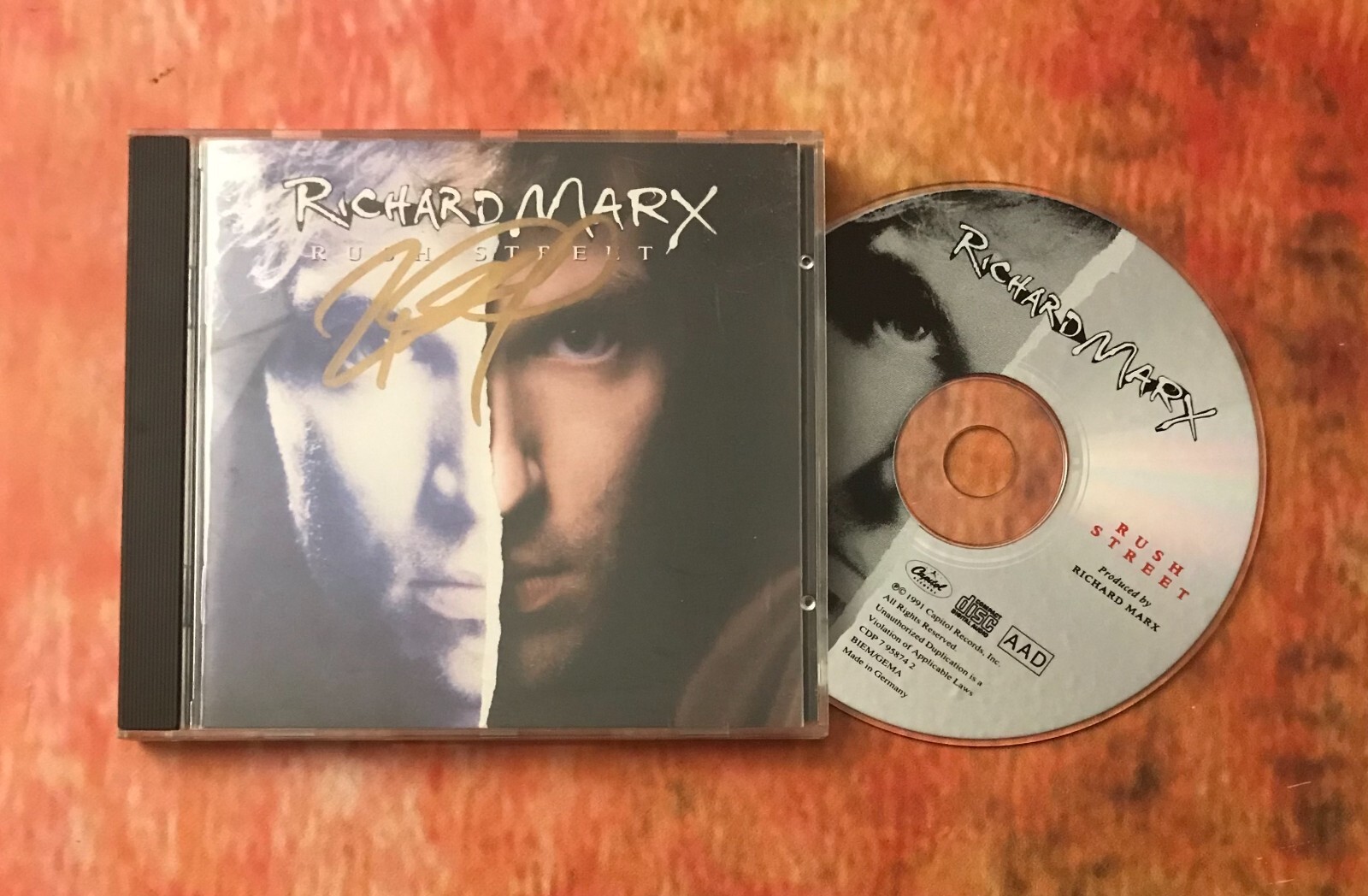 GFA Rush Street Album * RICHARD MARX * Signed CD Booklet JL1 COA