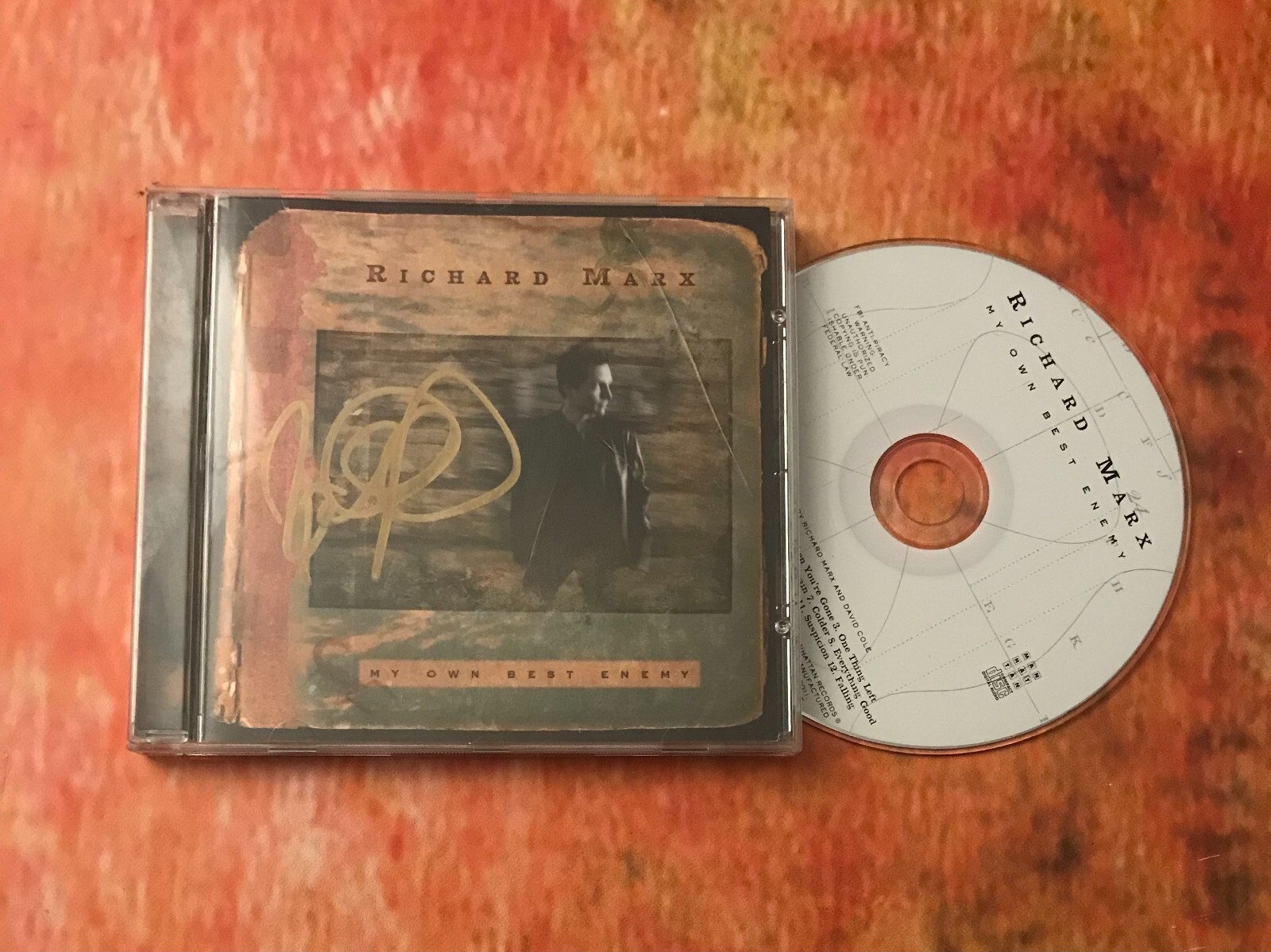 GFA My Own Best Enemy Album * RICHARD MARX * Signed CD Booklet JL1 COA