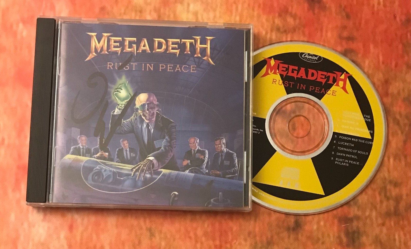GFA Megadeth Band Bassist * DAVE ELLEFSON * Signed CD Booklet JL2 COA