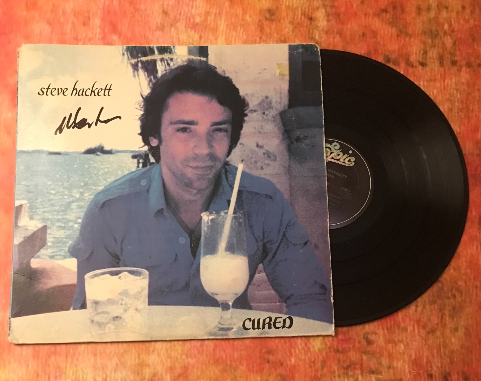 GFA Genesis & Cured Star * STEVE HACKETT * Signed Record Album JL1 COA