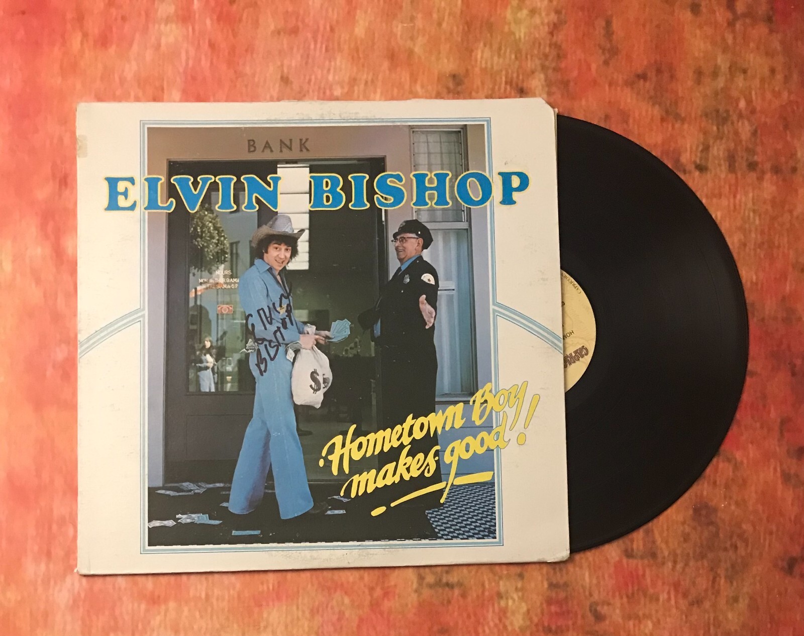 GFA Hometown Boy Makes Good * ELVIN BISHOP * Signed Record Album JL1 COA