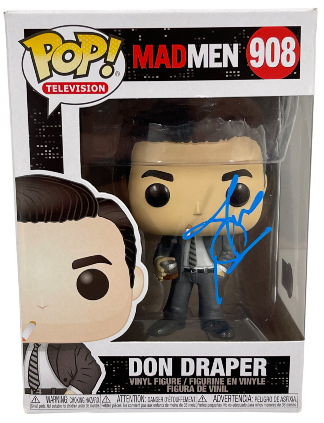 Jon Hamm Signed Don Draper Funko Mad Men 908 Authentic Autograph Beckett