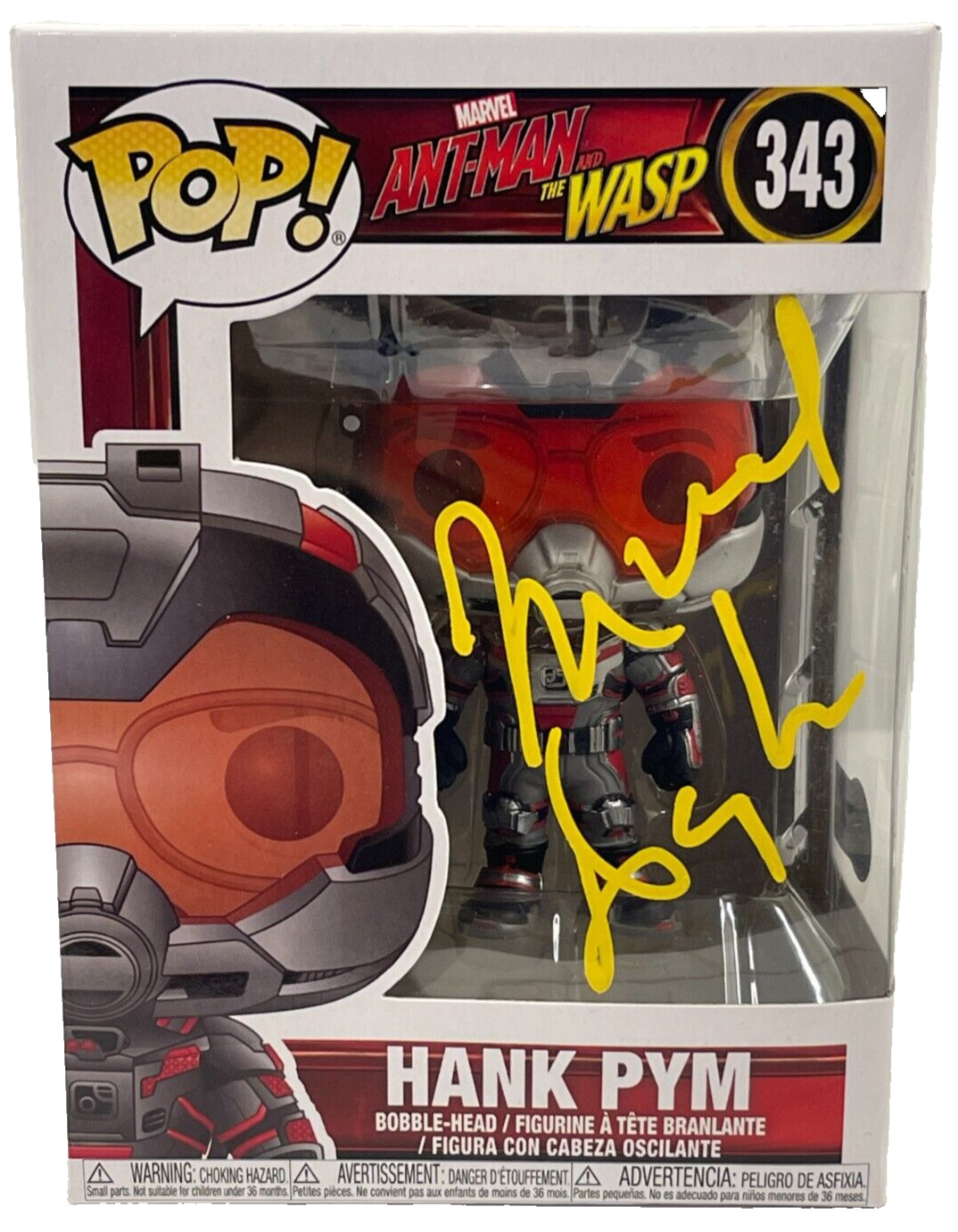 Michael Douglas Signed Funko 343 Hank Pym Ant-Man Autograph Beckett Witness