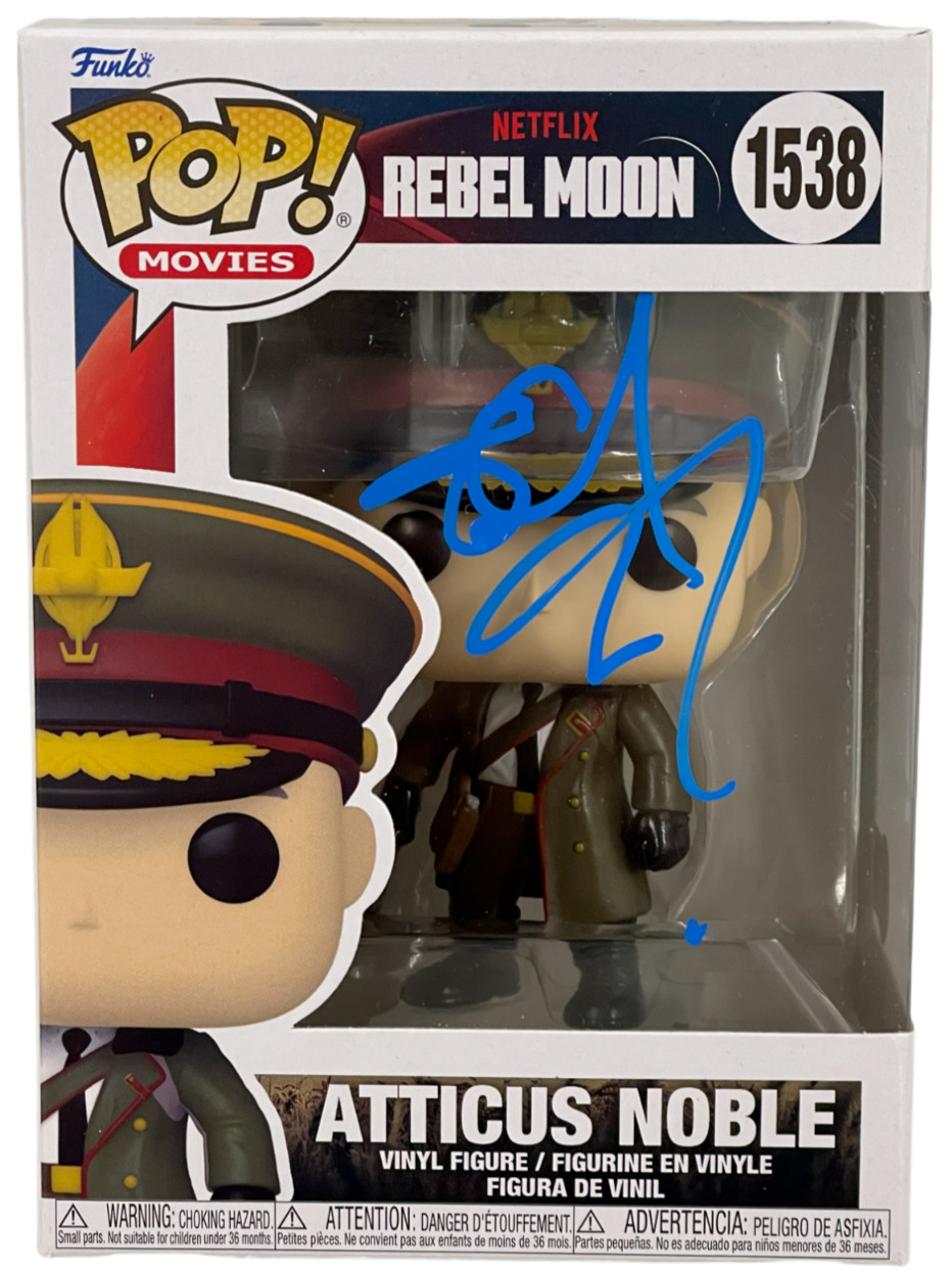 Ed Skrein Signed Atticus Noble Funko Rebel Moon Authentic Autograph Beckett