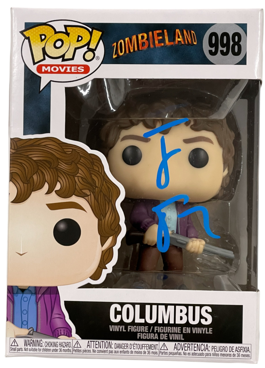 Jesse Eisenberg Signed Columbus Funko Zombieland Autograph Beckett