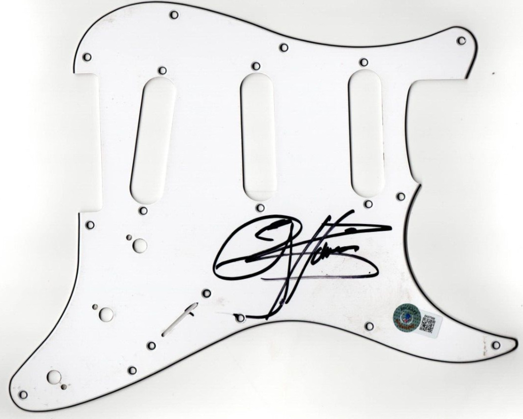 Gene Simmons KISS Signed Stratocaster Pickguard Guitar Autograph Beckett