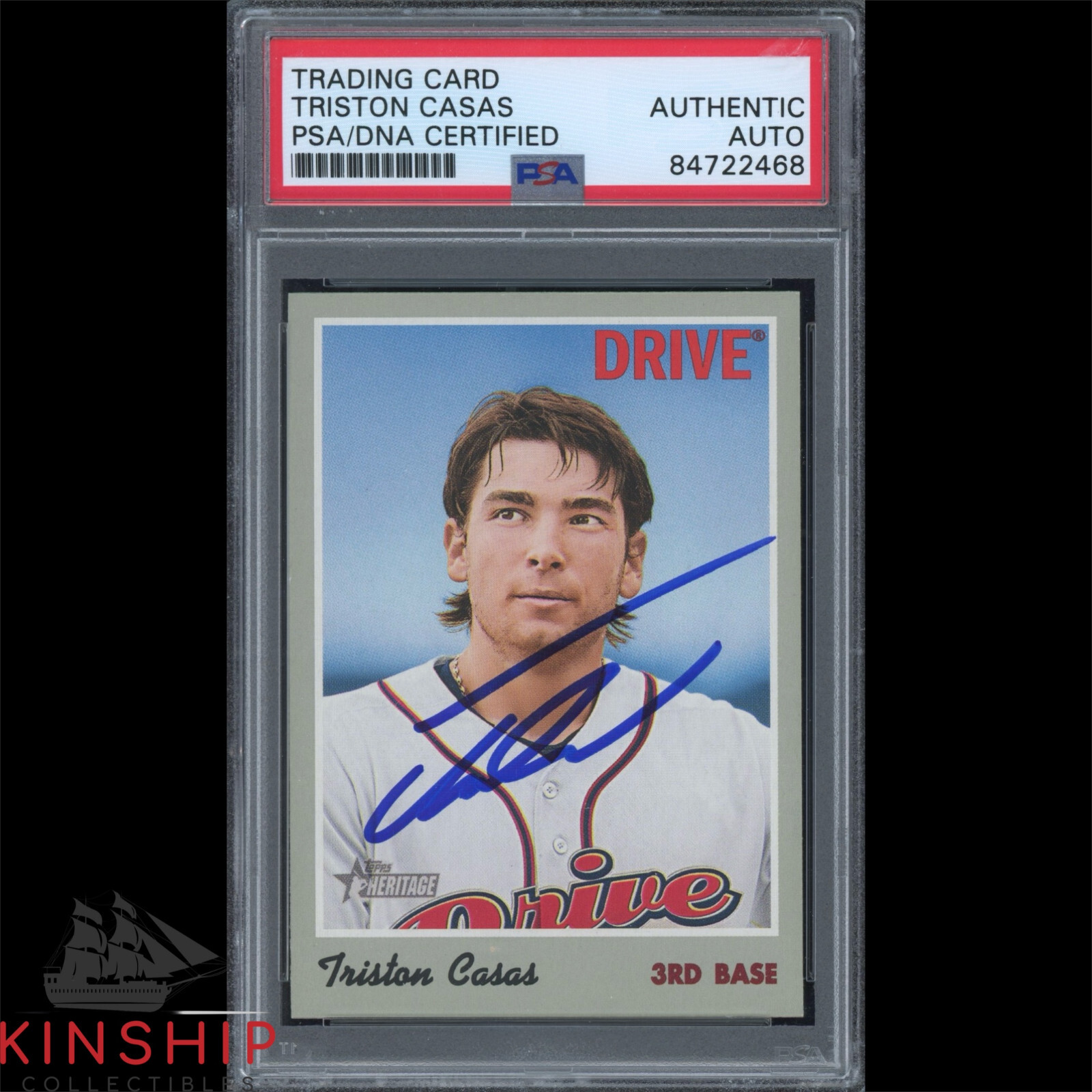 TRISTON CASAS SIGNED 2019 TOPPS HERITAGE CARD PSA DNA SLAB RED SOX AUTO C2462 COLLECTIBLE MEMORABILIA