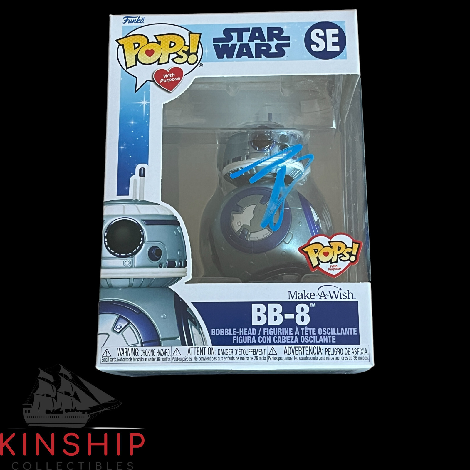 Ben Schwartz signed BB-8 Funko Pop Toy JSA COA Auto Star Wars Actor Z1629