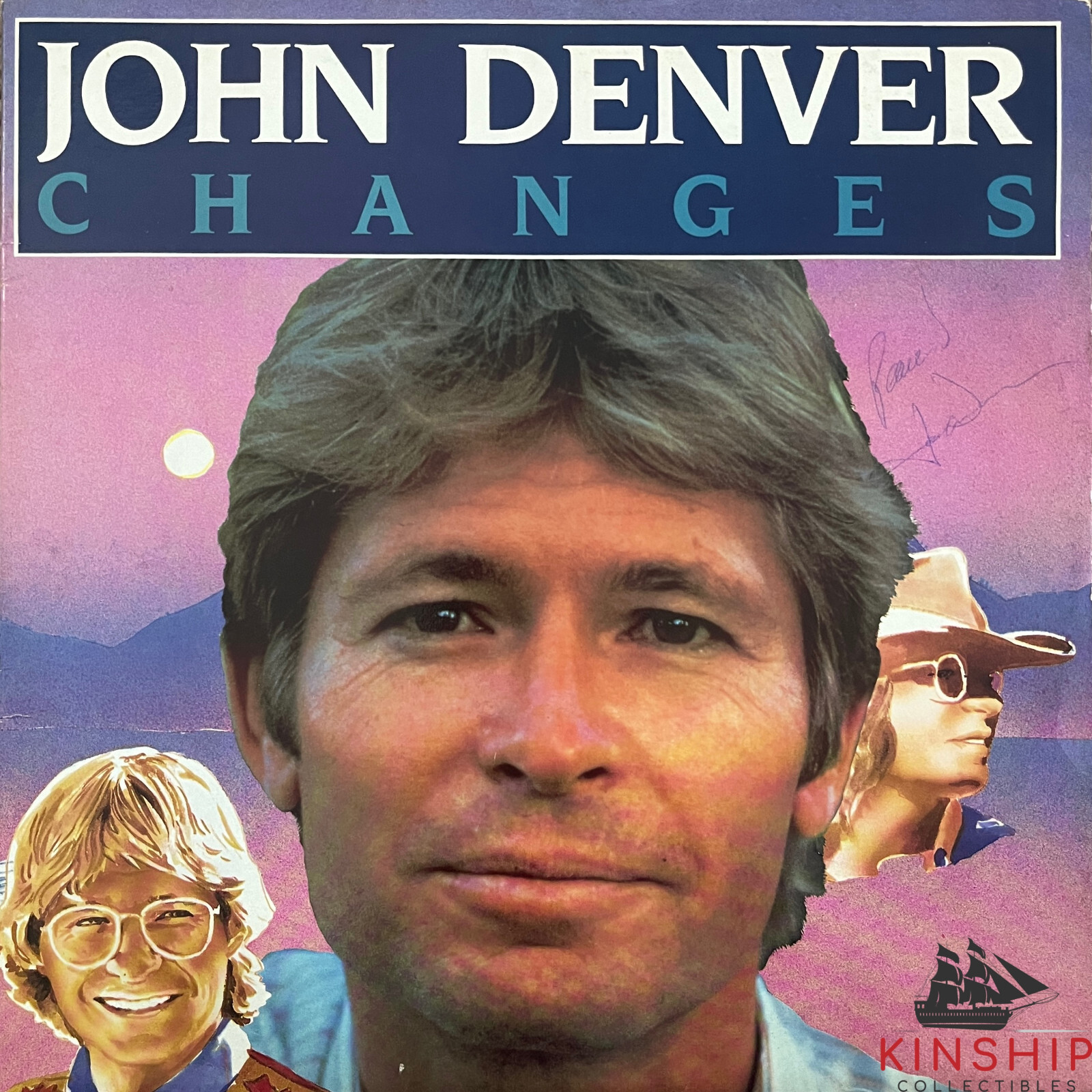 John Denver signed Changes Vinyl Album JSA LOA Rare Country Music Auto Z1589
