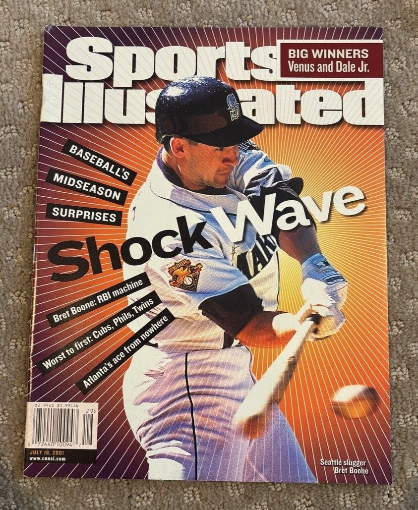 Bret Boone Sports Illustrated Magazine SI No Label Newsstand Seattle Mariners