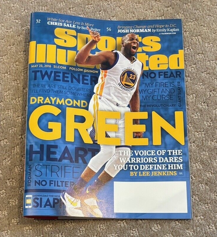 Draymond Green Sports Illustrated Magazine SI No Label Golden State Warriors