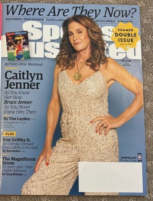 Caitlyn Jenner Bruce Sports Illustrated Magazine SI No Label Olympics