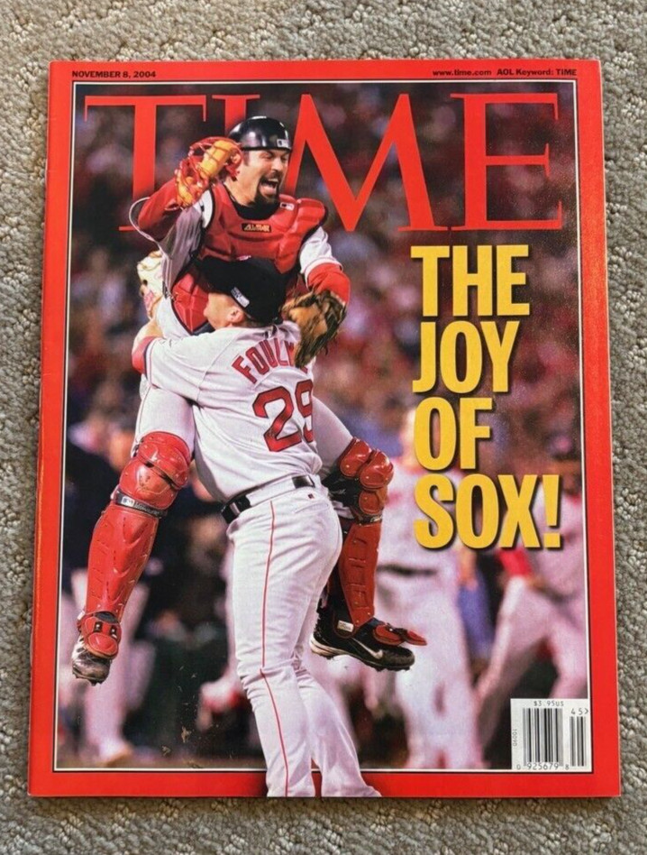 Jason Varitek Keith Foulke Boston Red Sox Time Magazine Newsstand World Series
