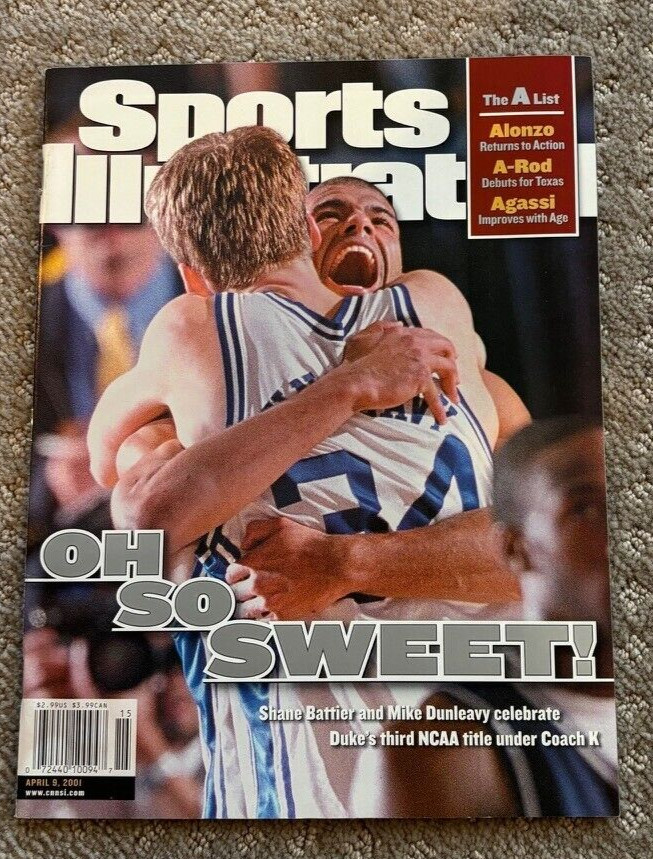 Shane Battier Sports Illustrated Magazine SI No Label Newstand Duke Blue Devils