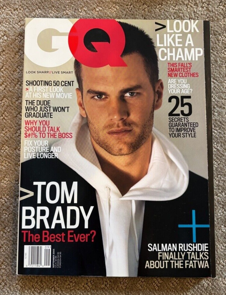 Tom Brady GQ Magazine No Label Newsstand New England Patriots