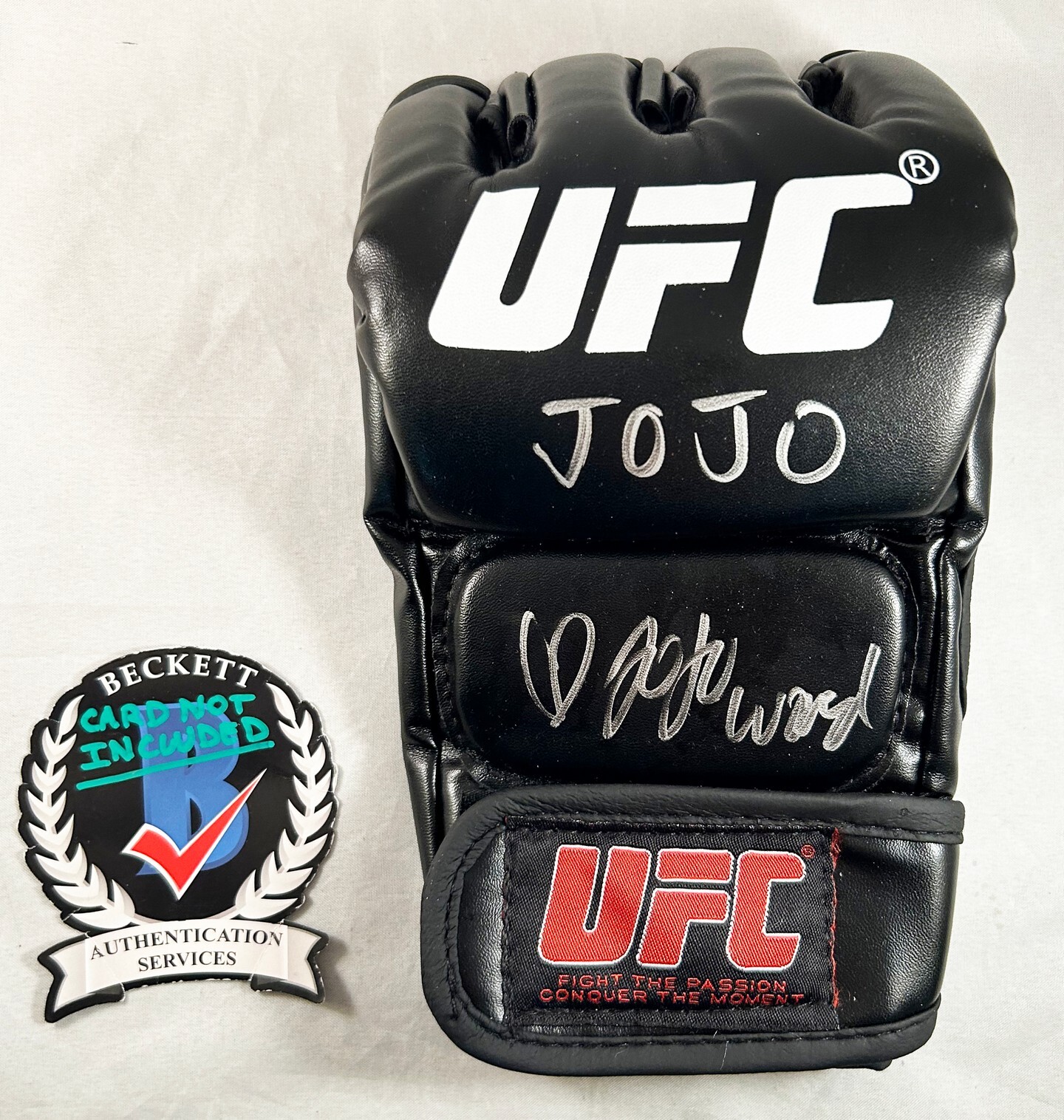 Joanne Wood Signed UFC Glove MMA JoJo Beckett BAS 1 COA