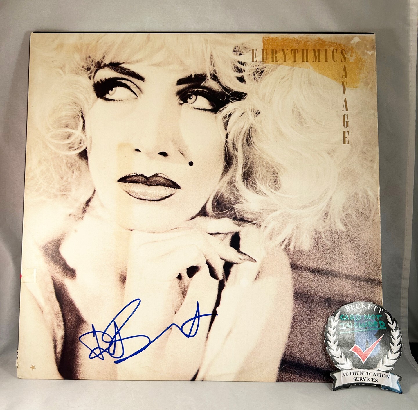 Dave Stewart Signed Vinyl LP Album Eurythmics Beckett BAS 5 COA