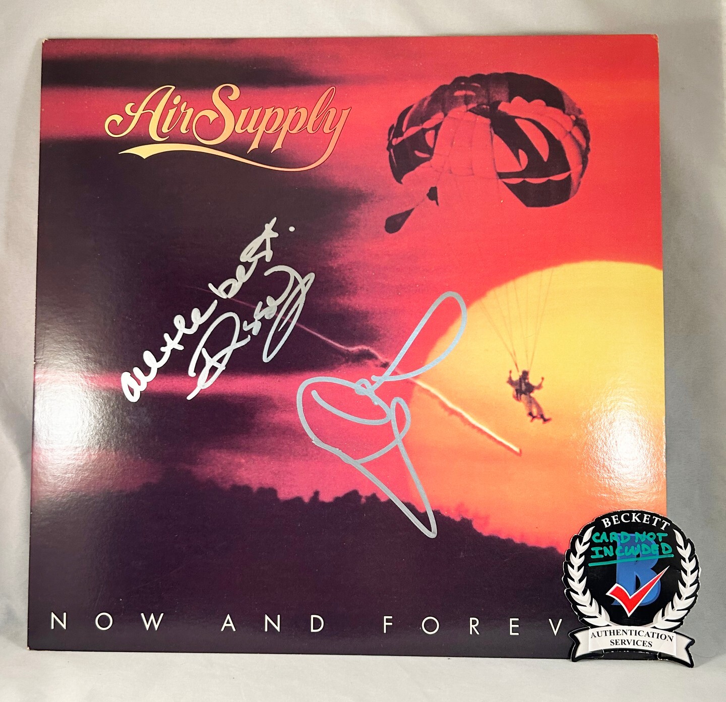 Air Supply Russell Hitchcock and Graham Russell Signed Vinyl LP Album Beckett...