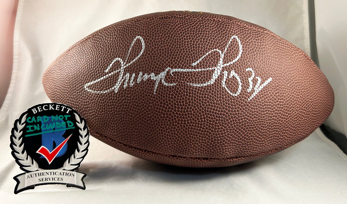 Thurman Thomas Signed Full Size NFL Composite Football Buffalo Bills Beckett ...