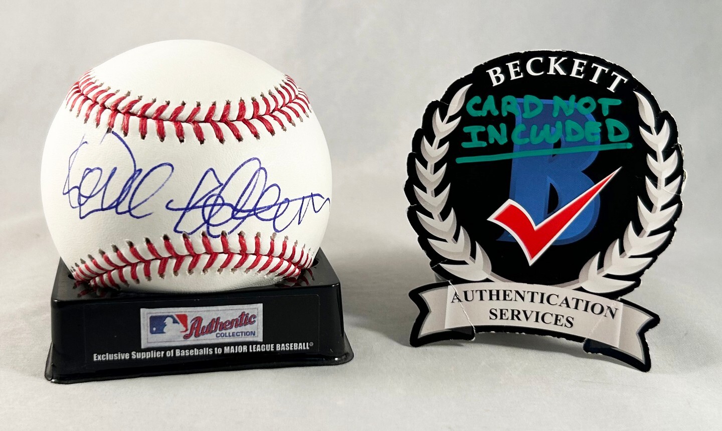 David Letterman Signed Authentic MLB Baseball Beckett BAS (Copy) COA