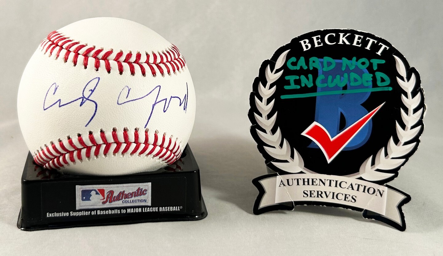 Cindy Crawford Signed Authentic MLB Baseball Beckett BAS COA