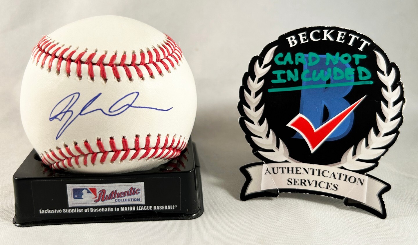 Dylan Crews Signed Authentic MLB Baseball Washington Nationals Beckett BAS COA