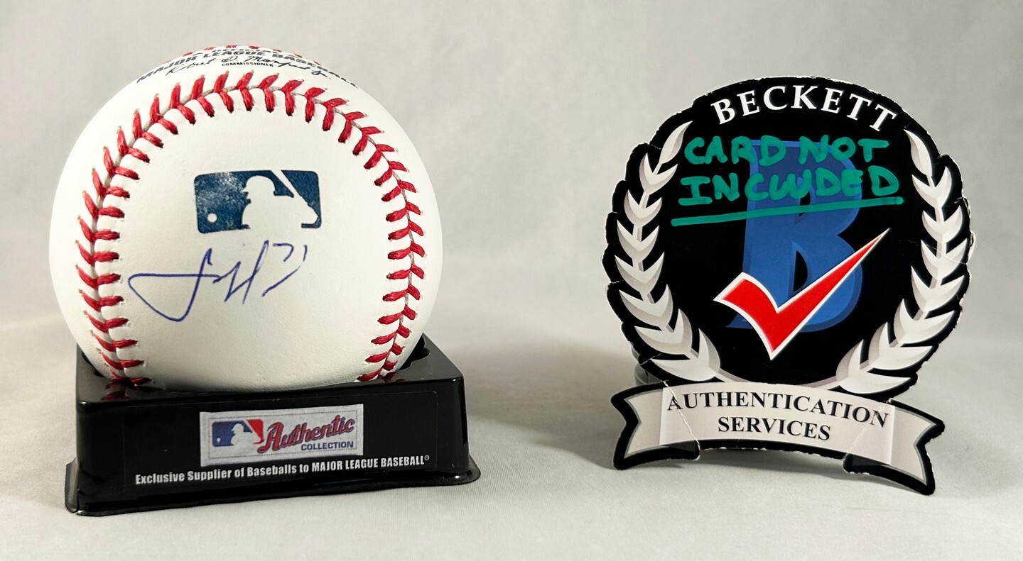 Josh Hader Signed Authentic Major League Baseball Houston Astros Beckett BAS COA