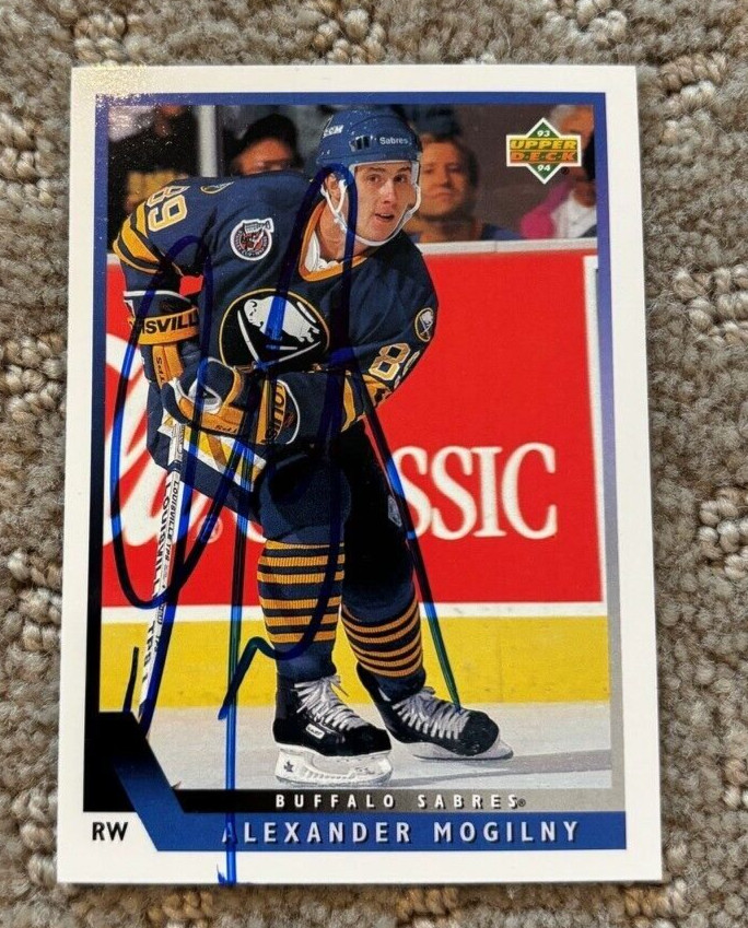 Alexander Mogilny signed autographed 1993-1994 Upper Deck Card Buffalo Sabres