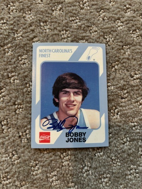 Bobby Jones signed autographed 1989 UNC Tar Heels Card Hall of Fame Card