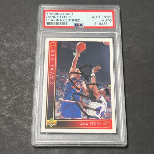 1993-94 UPPER DECK #46 DANNY FERRY SIGNED CARD AUTO PSA SLABBED COLLECTIBLE MEMORABILIA