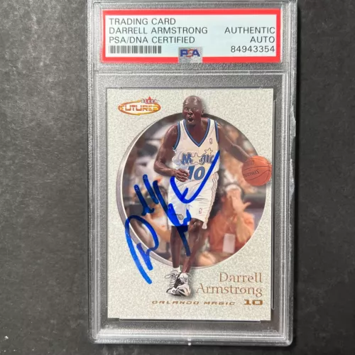 2000 FLEER #57 DARRELL ARMSTRONG SIGNED CARD AUTO PSA SLABBED MAGIC COLLECTIBLE MEMORABILIA