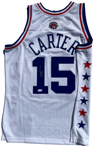 2003 VINCE CARTER SIGNED TORONTO RAPTORS ALL STAR BASKETBALL JERSEY JSA COA COLLECTIBLE MEMORABILIA