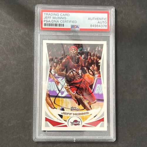 2004-05 TOPPS BASKETBALL #218 JEFF MCINNIS SIGNED CARD AUTO PSA SLABBED CAVALIER COLLECTIBLE MEMORABILIA
