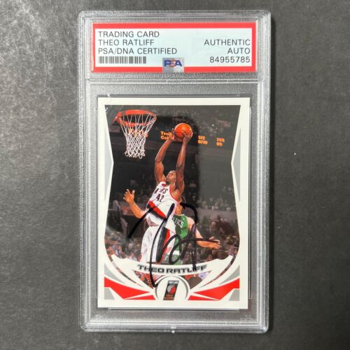2004 TOPPS #138 THEO RATLIFF SIGNED CARD AUTO PSA SLABBED TRAILBLAZERS COLLECTIBLE MEMORABILIA