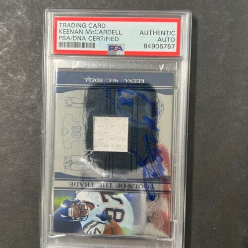 2006 PLAYOFF ABSOLUTE MEMORABILIA #TOT-85 KEENAN MCCARDELL SIGNED CARD PSA AUTO COLLECTIBLE MEMORABILIA