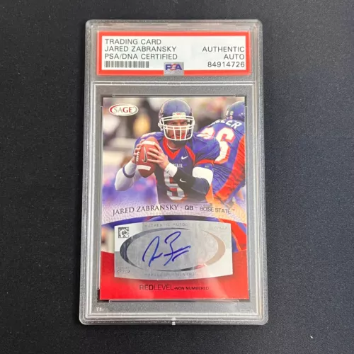 2007 SAGE ASPIRE #A62 JARED ZABRANSKY SIGNED CARD AUTO PSA SLABBED BOISE COLLECTIBLE MEMORABILIA