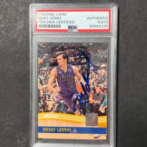 2010 PANINI #226 BENO UDRIH SIGNED CARD AUTO PSA SLABBED KINGS COLLECTIBLE MEMORABILIA