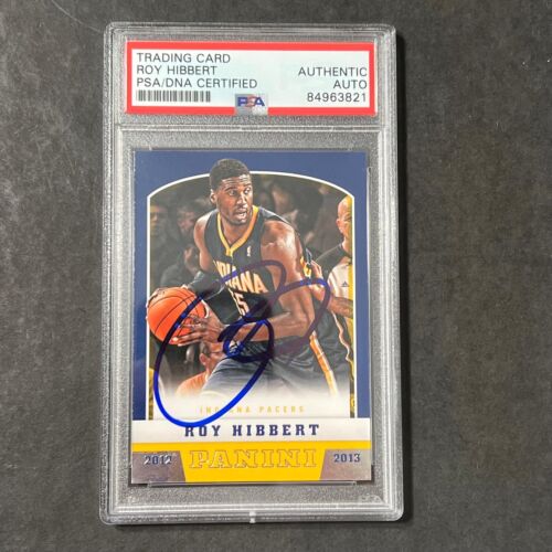 2012-13 PANINI BASKETBALL TOPPS #146 ROY HIBBERT SIGNED CARD AUTO PSA SLABBED PA COLLECTIBLE MEMORABILIA