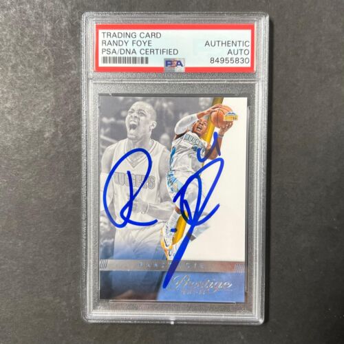 2014-15 PANINI PRESTIGE #149 RANDY FOYE SIGNED CARD AUTO PSA SLABBED NUGGETS COLLECTIBLE MEMORABILIA