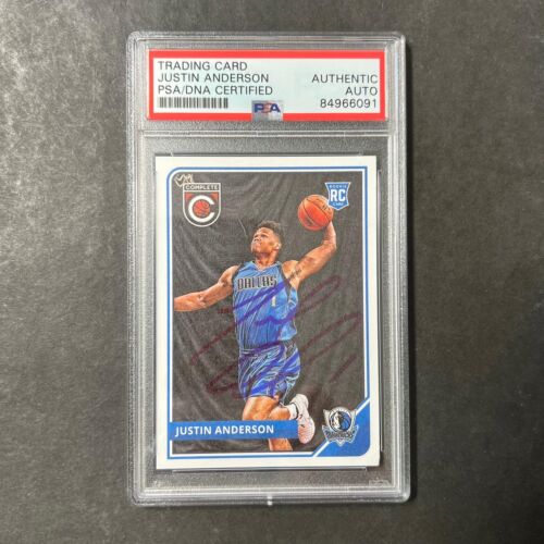 2015-16 PANINI COMPLETE #282 JUSTIN ANDERSON SIGNED CARD AUTO PSA SLABBED RC MAV COLLECTIBLE MEMORABILIA