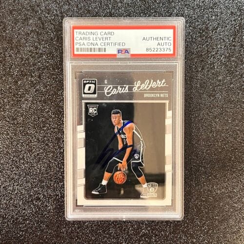 2016-17 PANINI DONRUSS OPTIC #167 CARIS LEVERT SIGNED CARD AUTO PSA SLABBED RC N COLLECTIBLE MEMORABILIA