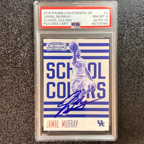 2016 PANINI CONTENDERS DRAFT PICKS SCHOOL COLORS #3 JAMAL MURRAY SIGNED NM-MT 8 COLLECTIBLE MEMORABILIA
