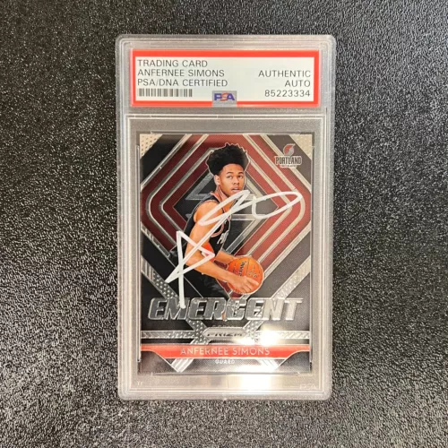 2018-19 PANINI PRIZM EMERGENCE #24 ANFERNEE SIMONS SIGNED CARD AUTO PSA SLABBED COLLECTIBLE MEMORABILIA